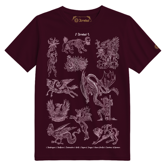 BESTIARIO - MEDIEVAL -  CRIATURAS MAGICAS - POLERAS