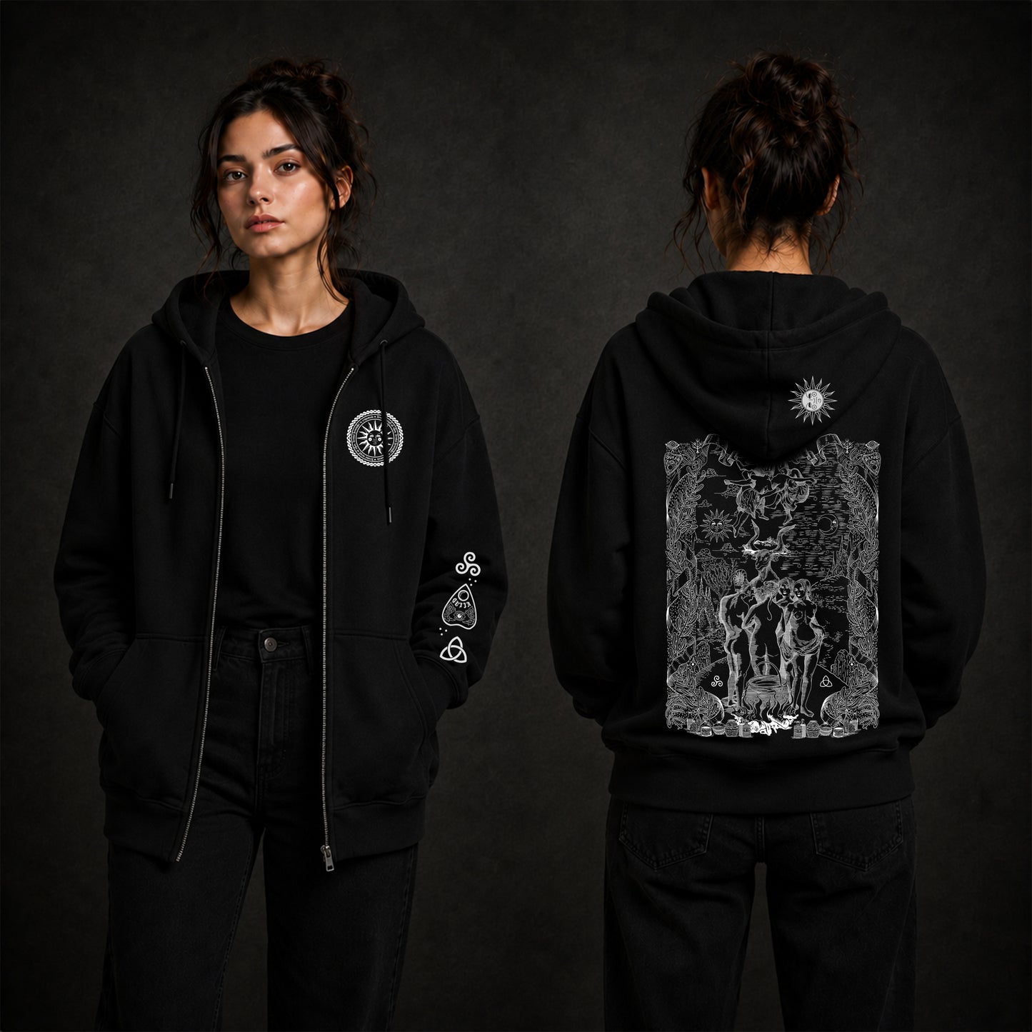 Poleron Cierre Aquelarre (Unisex)