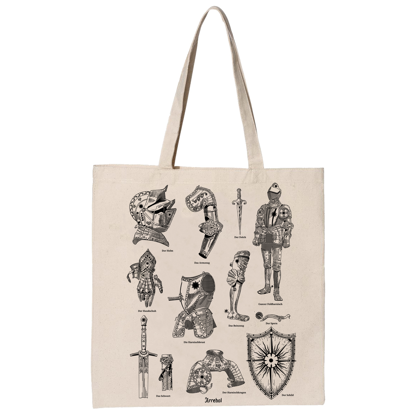 ARMADURA ALEMANA - MEDIEVAL - TOTEBAG