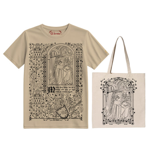 .OFERTA - REY GATO - MEDIEVAL - ANIMALES - POLERA