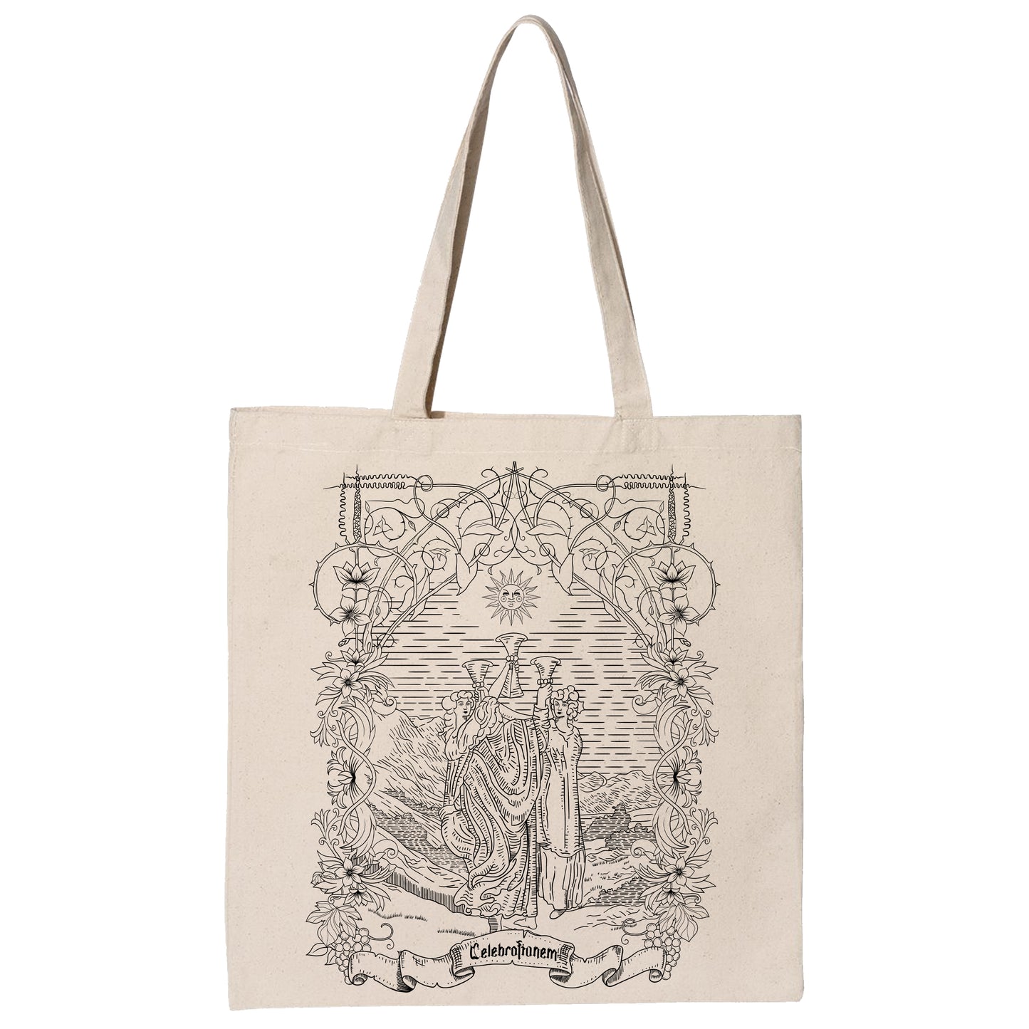 TRES COPAS - TAROT - TOTEBAG