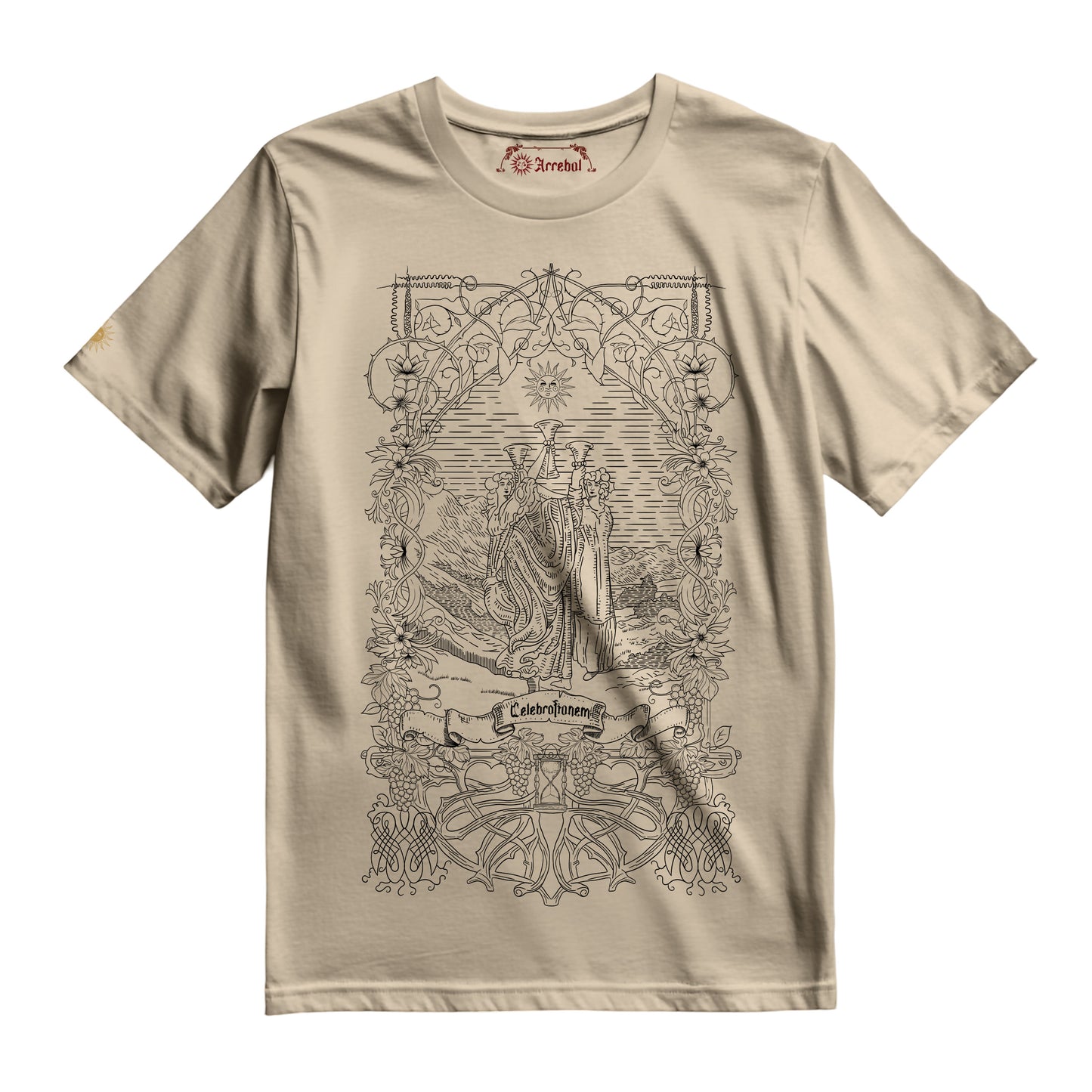 TRES COPAS - TAROT - POLERA